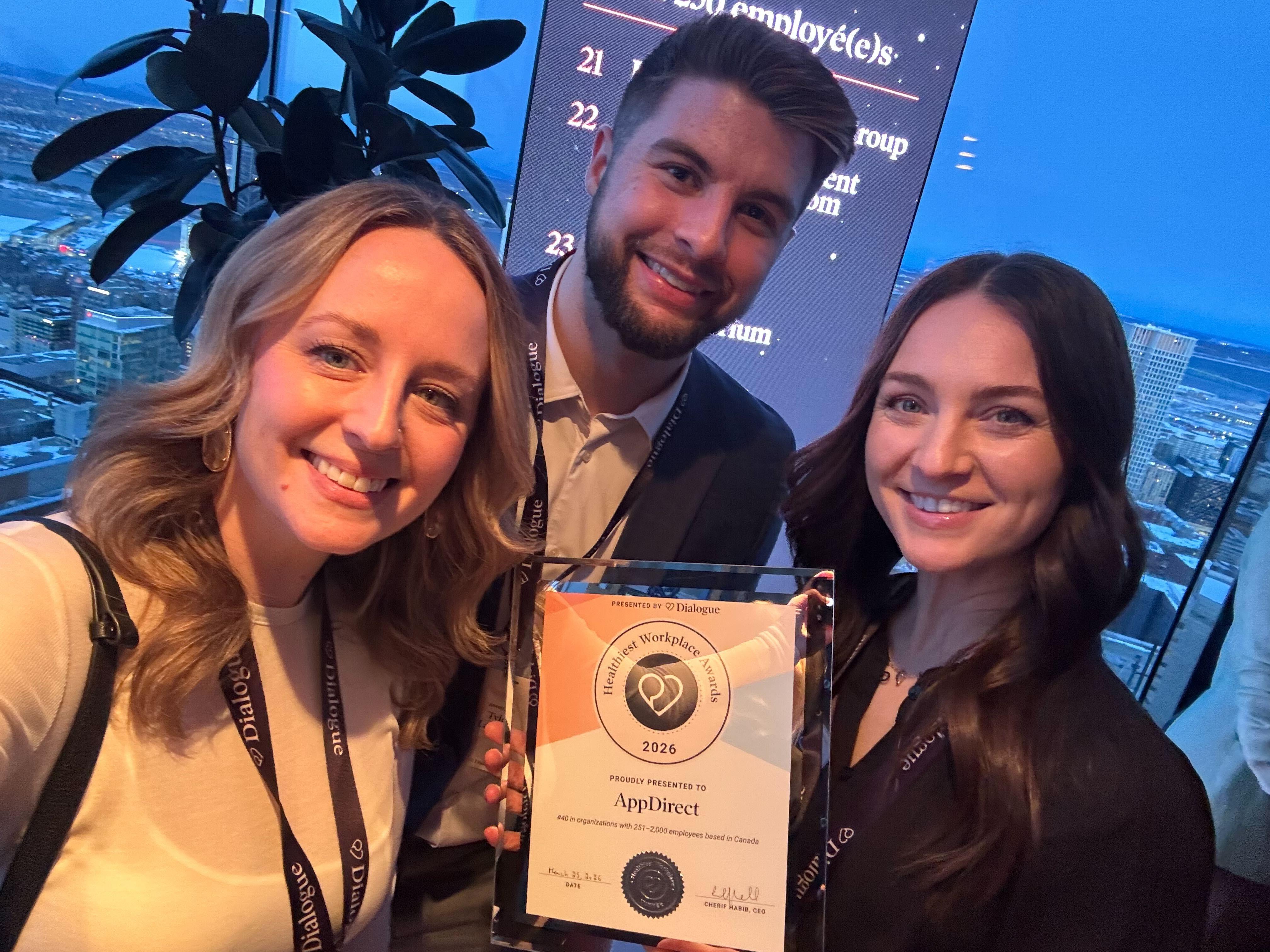 AppDirect receives healthiest workplace 2026 award