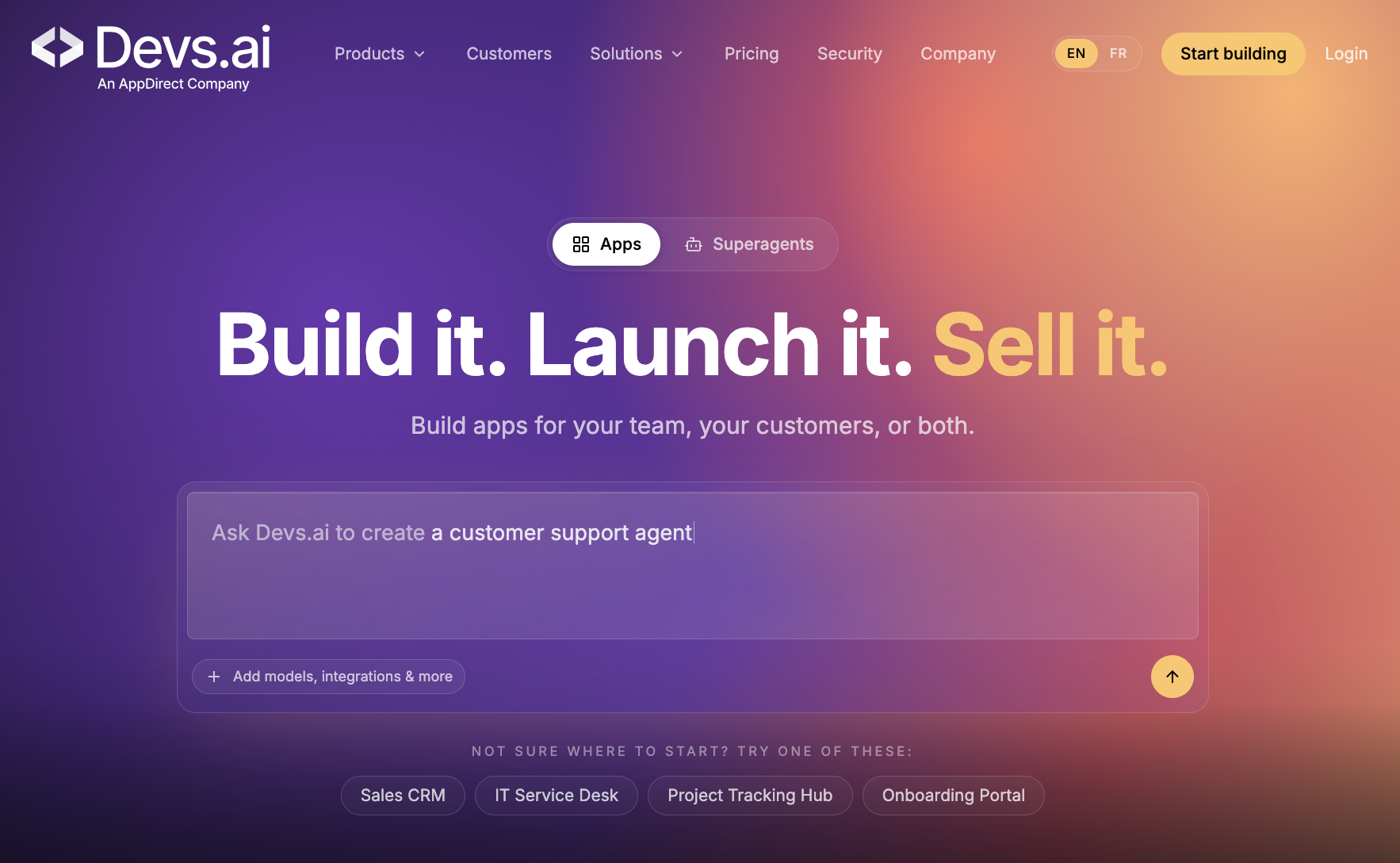 Devs.ai from AppDirect